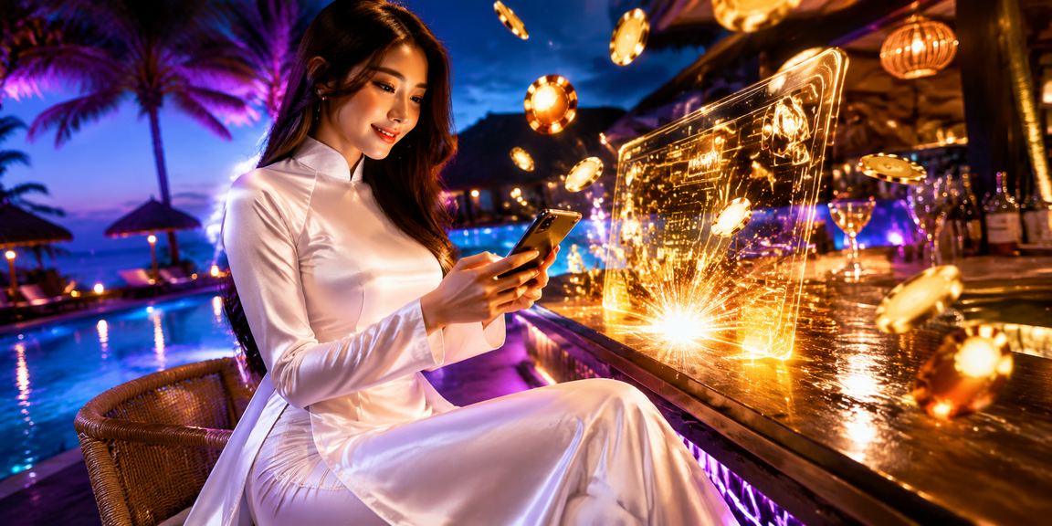 Người chơi esports tại Mũi Né trong trang phục truyền thống